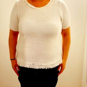 NWOT Chico's sweater white sz L